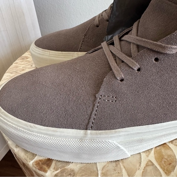 NWT Cu4tro Men's Norris Taupe Suede Leather High-Top Sneakers size 7.5 - Picture 11 of 13